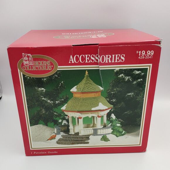 1998 Christmas Village Dickens Collectables Accessories Gazebo 429-2041 - Picture 2 of 10